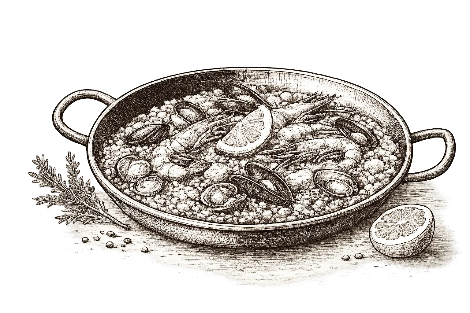 Paella marinera
